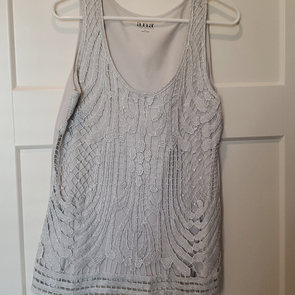 Beautiful silver dress tank